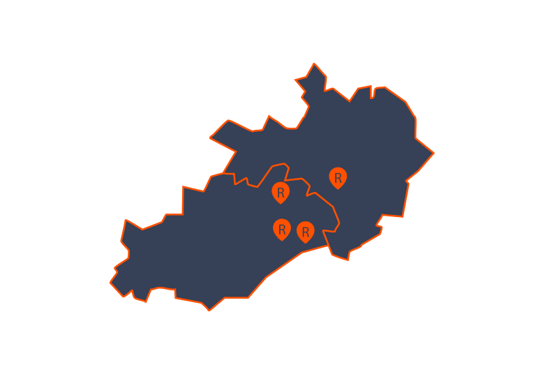 Carte des agences